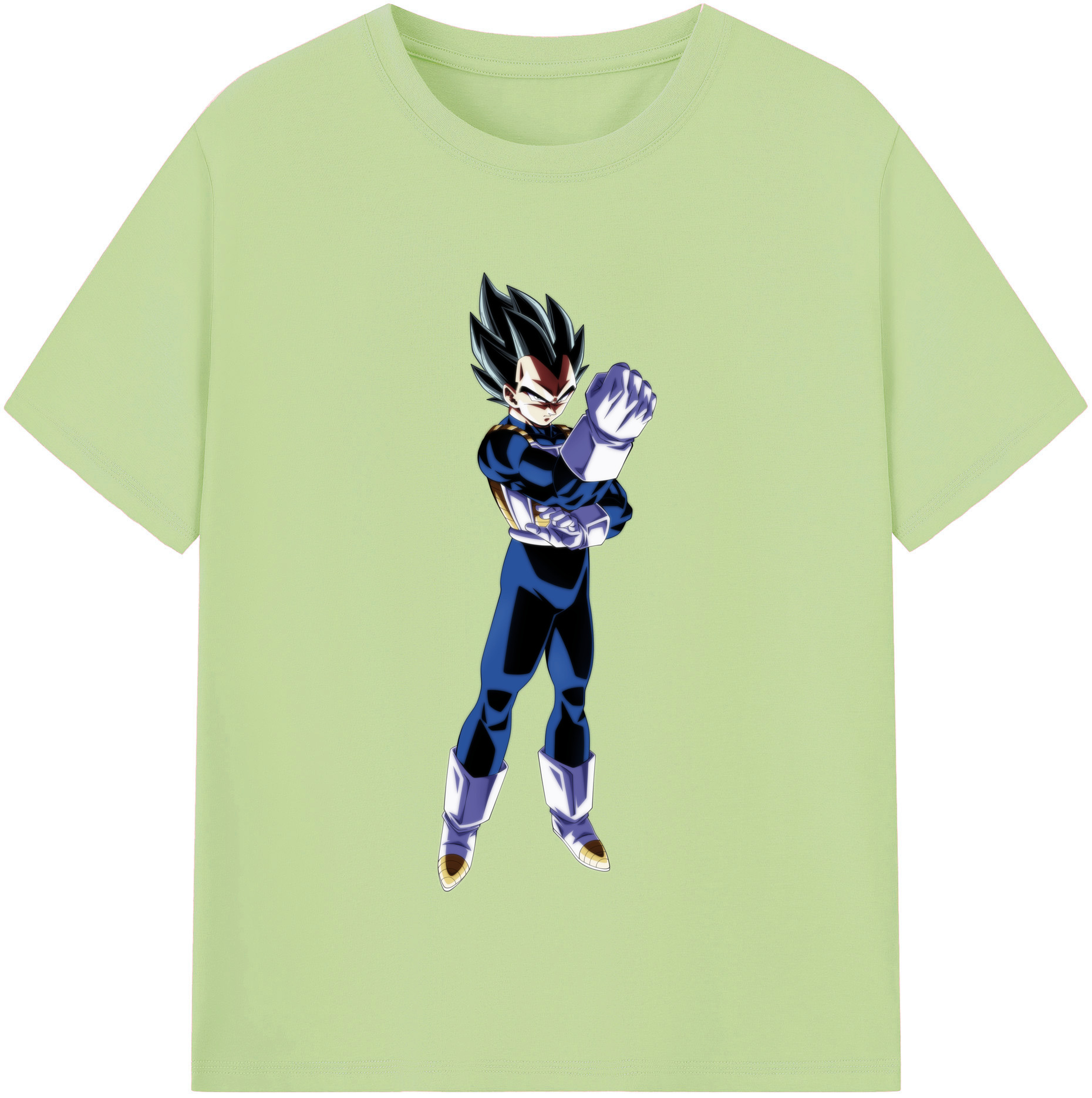 （画像用） ドラゴンボール ベジータ四世（Bejīta Yonsei）DRAGON BALL Vegeta IV 綿100％半袖Tシャツ（フロントプリント）